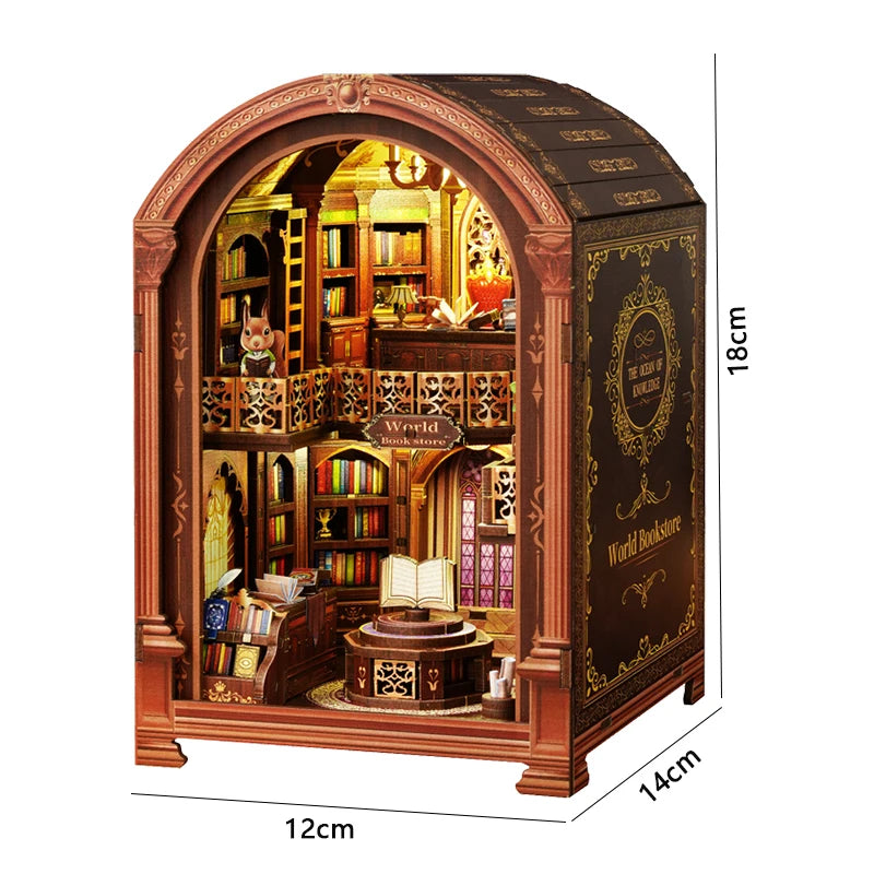 The Dragon Treasure Labyrinth – DIY Fantasy Book Nook Kit with LED Light