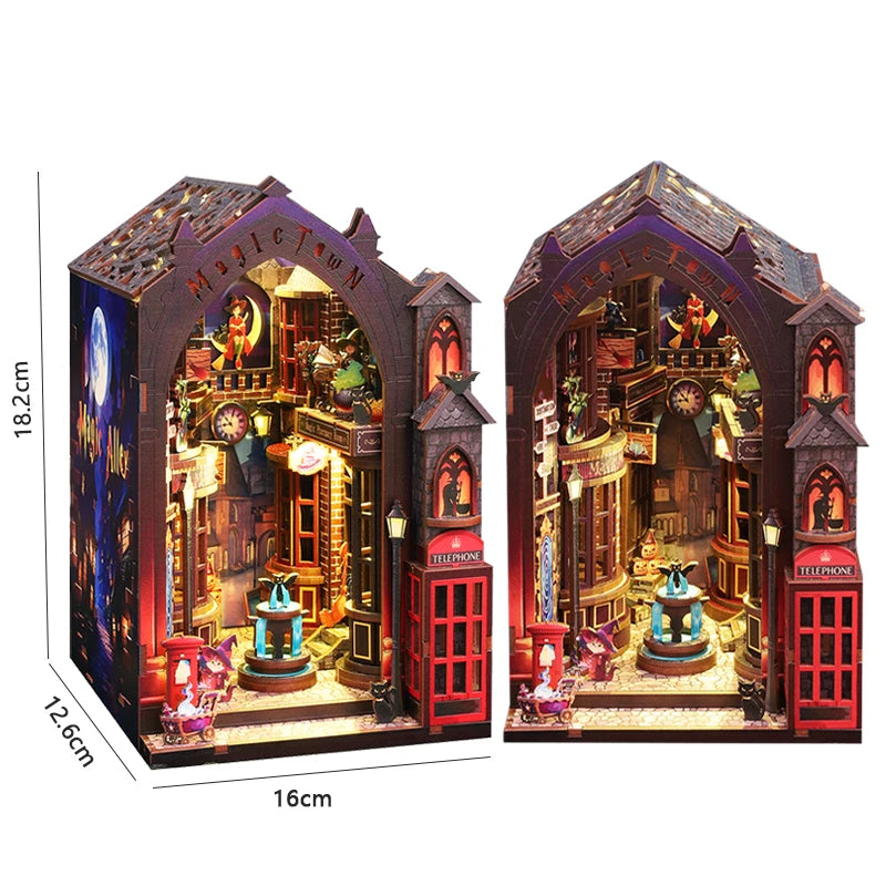 The Dragon Treasure Labyrinth – DIY Fantasy Book Nook Kit with LED Light