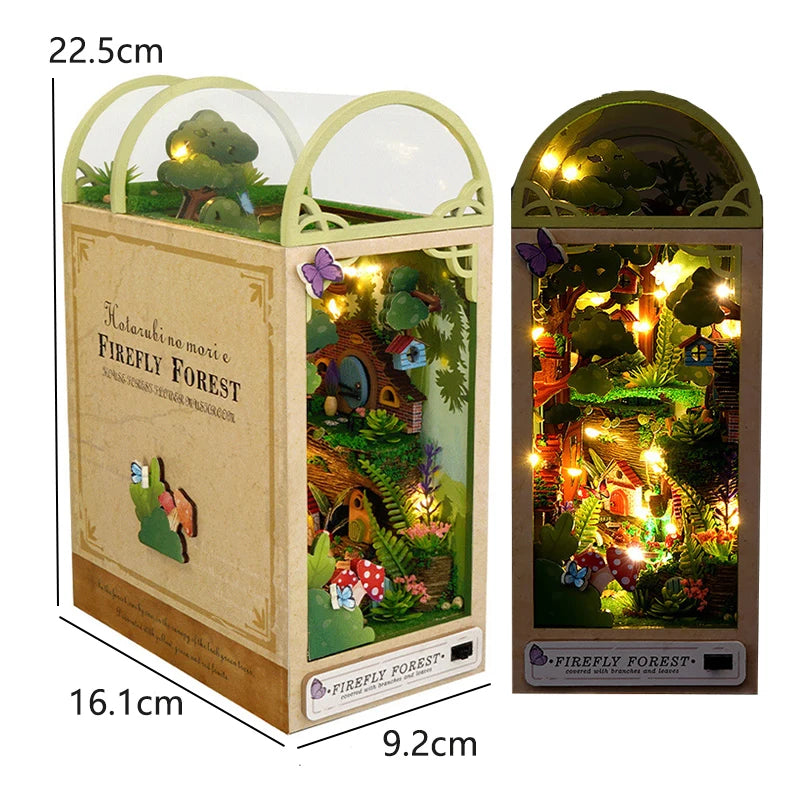 The Dragon Treasure Labyrinth – DIY Fantasy Book Nook Kit with LED Light