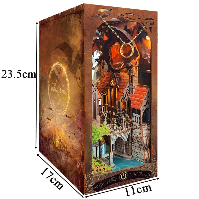 The Ring Realm – DIY Fantasy Book Nook Kit with LED Light