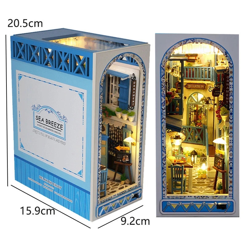The Dragon Treasure Labyrinth – DIY Fantasy Book Nook Kit with LED Light