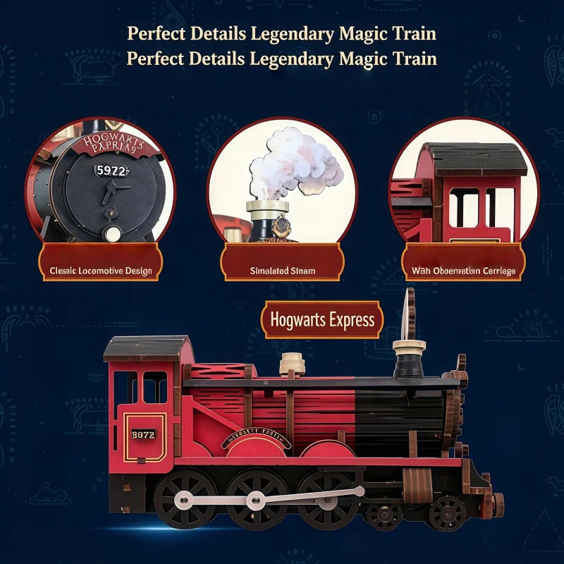 The Magical Train Station – DIY Book Nook Kit with LED Light