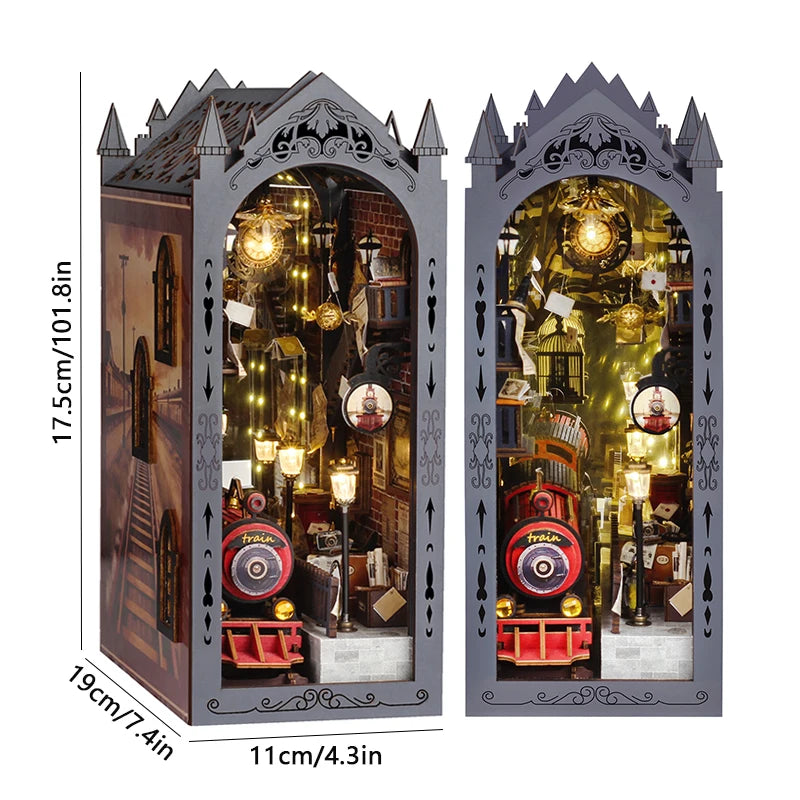 The Dragon Treasure Labyrinth – DIY Fantasy Book Nook Kit with LED Light