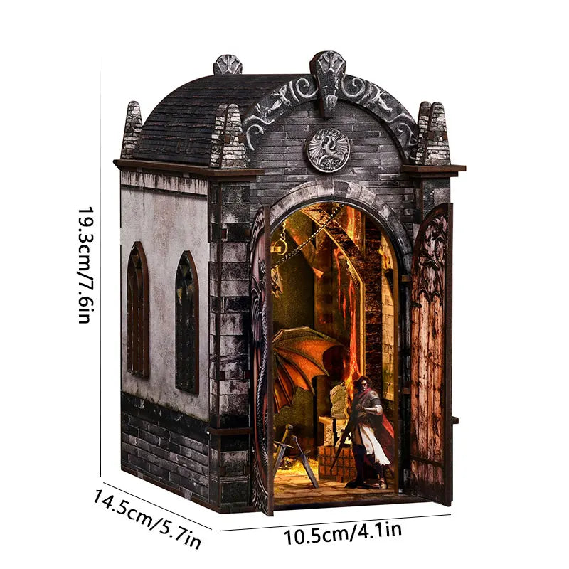 The Dragon Treasure Labyrinth – DIY Fantasy Book Nook Kit with LED Light