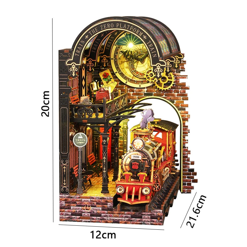 The Dragon Treasure Labyrinth – DIY Fantasy Book Nook Kit with LED Light