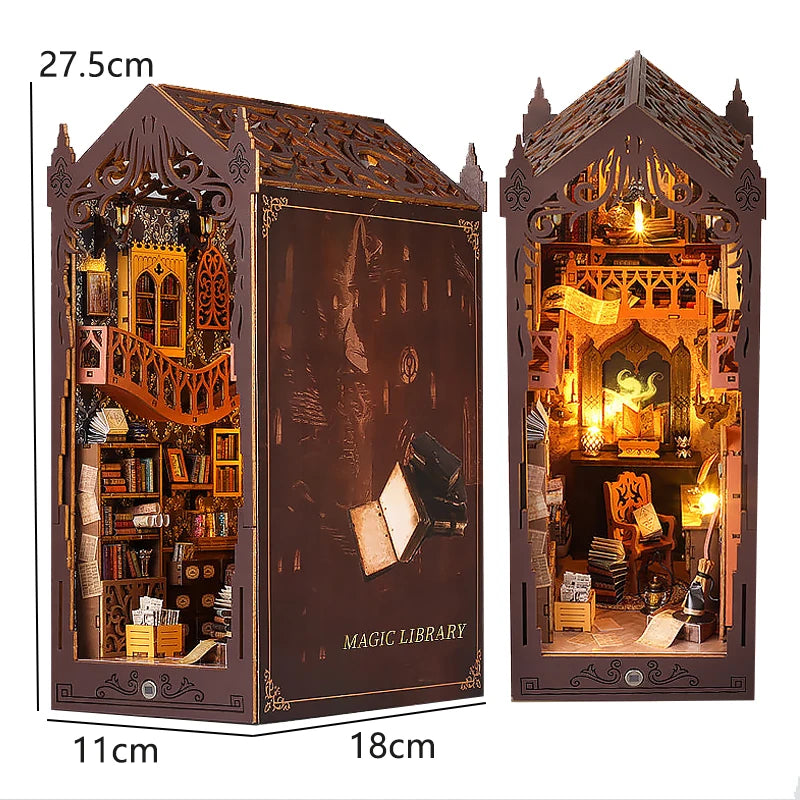 The Dragon Treasure Labyrinth – DIY Fantasy Book Nook Kit with LED Light